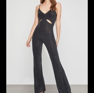 Bcbg MaxAzri Metallic Women's Cutout Jumpsuit